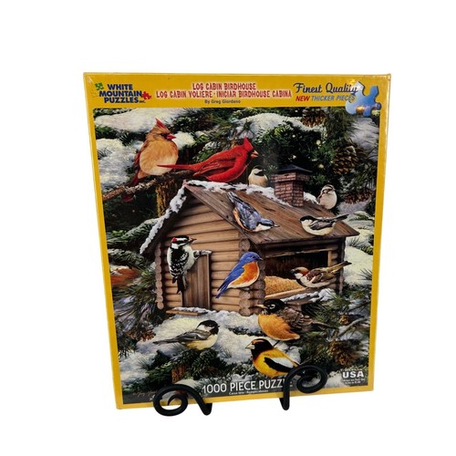 White mountain log cabin - white,