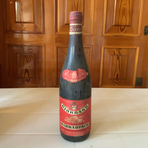 Vino giordano barbaresco 1968 - vino,