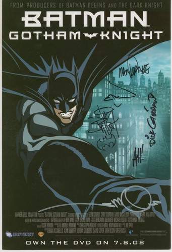 Batman dvd promo print signed - dvd,