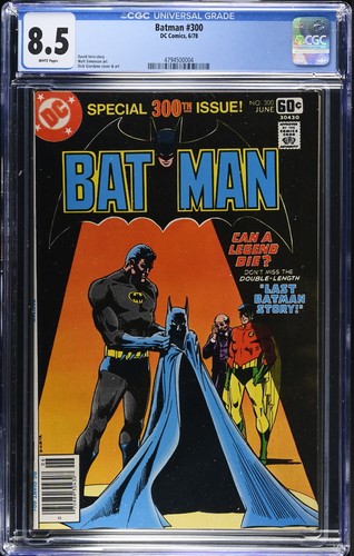 Batman 300 cgc white pgs - #300,