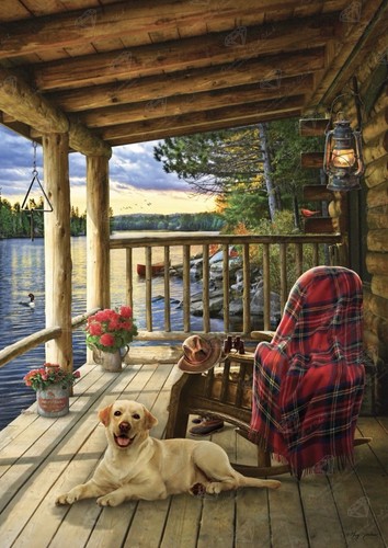 Sealed diamond art club cabin - art,
