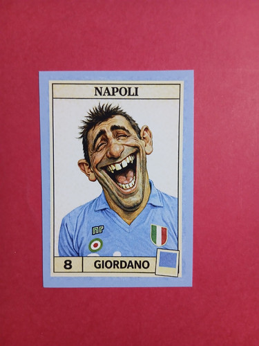 Figurina caricatura calciatori - figurina,